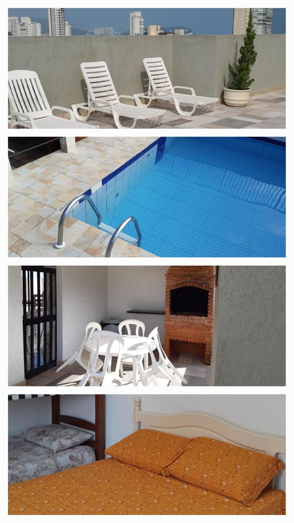 Апартаменты 500M Da Praia, Predio Cm Piscina, 1Garagem, Wi-Fi 300 Mbps, Centro De Guaruja, Proximo A Praia E Comercio, Horarios Check-In E Check-Out Flexiveis, Churrasqueira, Экстерьер фото